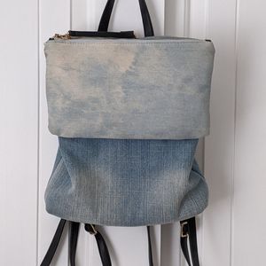 Denim backpack
